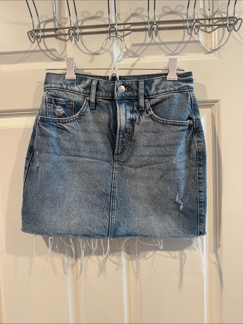 Express Denim Mini Skirt